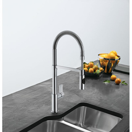 Bateria kuchenna z ruchomą wylewką FRANKE Fox semi-pro chrom - 115.0486.993