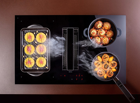 Płyta indukcyjna z okapem FALMEC Zero 84 czarny - 600m3/h