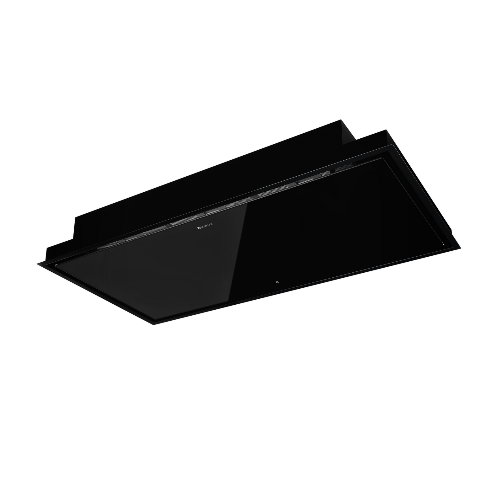 Okap sufitowy GLOBALO NOVELTI 100.1 BLACK + turbina TZ 1.1