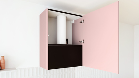 Okap kuchenny przyścienny GLOBALO LOWIO 60.1 BL / VELVET ROSE