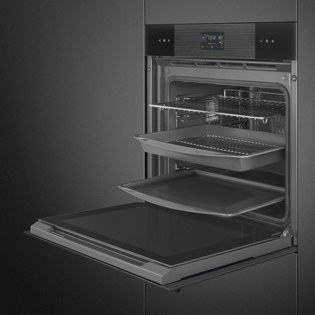 Piekarnik, 60 cm, Linea, czarny SOP6102S2PB3 - Smeg