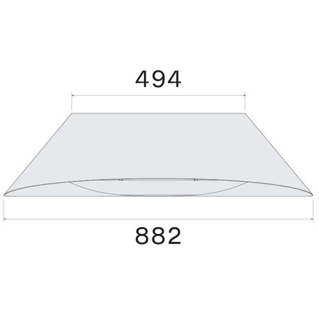 Okap kuchenny wyspowy FALMEC Vogue Circle.Tech Isola 88 czarny - CVGN88.E0P7#ZZZZ461F