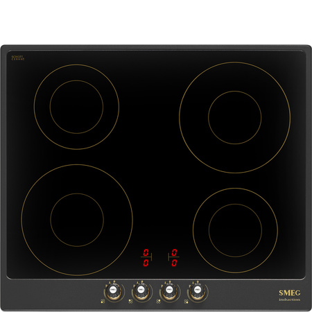 Płyta indukcyjna, 60 cm, Cortina, antra. SI764AOM - Smeg