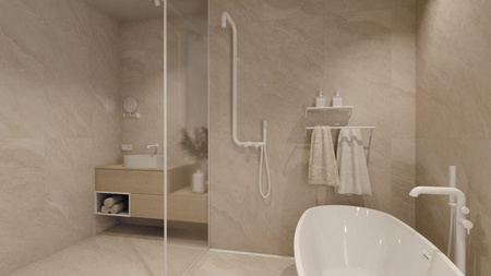 Umywalka granitowa nablatowa CQS_AU6S - Deante