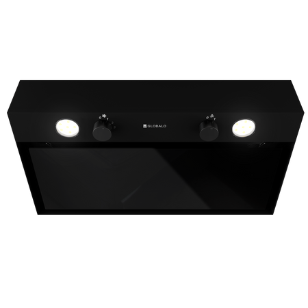 Okap kuchenny podszafkowy GLOBALO FLUXIME 60.1 BLACK + turbina TW 1.2