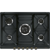 Płyta gazowa, 70 cm, Cortina, antracyt SR775AO - Smeg
