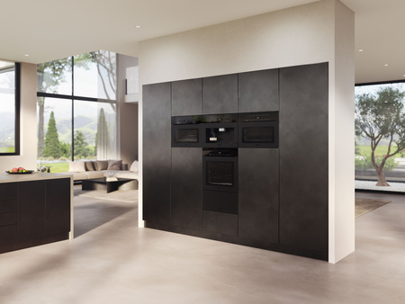 Bezuchwytowy kompaktowy piekarnik parowy DGC 7440 HCX Pro ObsidianBlack matowy - MIELE 12305520
