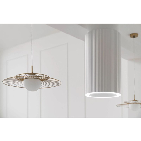 Okap kuchenny wyspowy CIARKO Design Monogram W White biały - CDW3802B