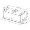 Okap kuchenny podszafkowy GLOBALO AGENDERO 80.2 INOX