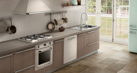 Okap kuchenny, Victoria, 90 cm, krem. KT90PE - Smeg