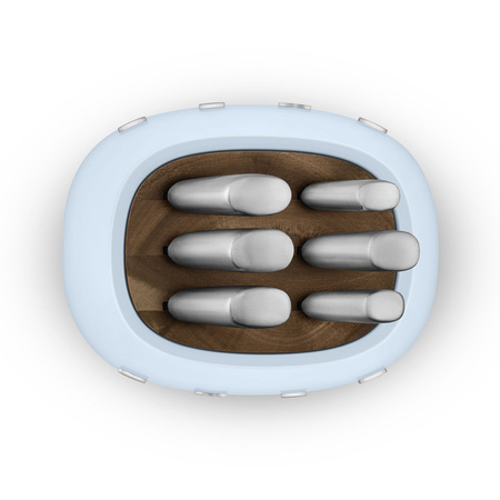 Blok z zestawem 6 noży z niemieckiej stali nierdzewnej KBSF02PB - Smeg