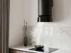 Okap kuchenny przyścienny CIARKO Design Fluo Black Satin/Gloss CDP3805CSG