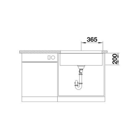 Zlew jednokomorowy BLANCO ETAGON 700-U Silgranit antracyt - 525167