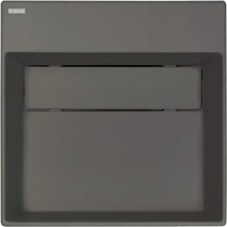 Umywalka granitowa nablatowa z miejscem na baterię - z maskownicą CQR_TU4M - Deante