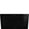 Okap kuchenny, 90 cm, Linea, czarny KV194B3 - Smeg