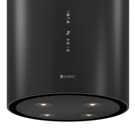 Okap kuchenny wyspowy GLOBALO CYLINDRO ISOLA 39.7 BLACK SHADOW