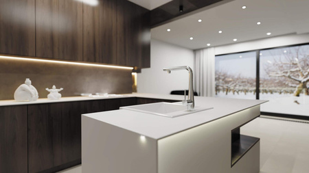 Zlewozmywak granitowy 1-komorowy ZQE_A10K - Deante