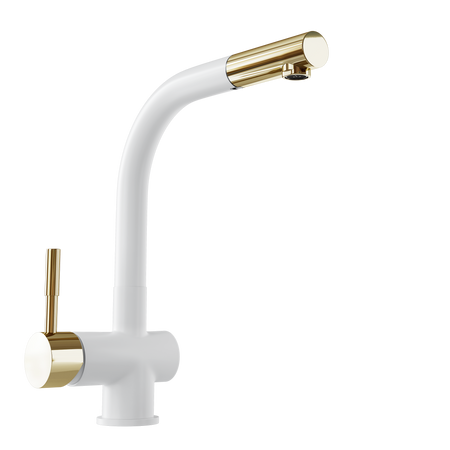 Bateria kuchenna GLOBALO LOBIO WHITE/LIGHT GOLD RING 1.1