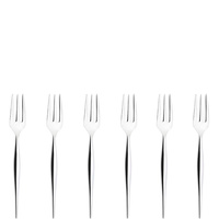 Bugatti NATURA zestaw 6 widelczyków do ciasta w pudełku IN-009N17