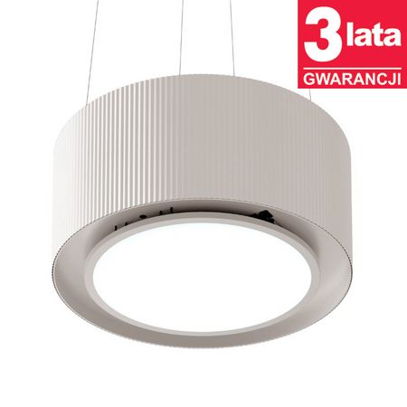 Okap kuchenny wyspowy CIARKO Design Mono Light Ecru 80cm - CDW8001E
