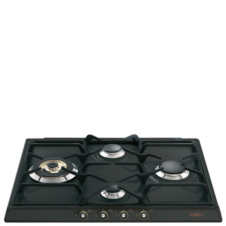 Płyta gazowa, 60 cm, Cortina, antracyt SR764AO - Smeg