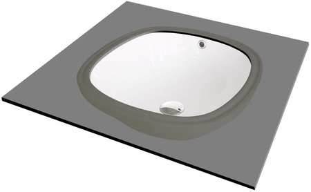 Umywalka ceramiczna podblatowa CGA_6U4U - Deante
