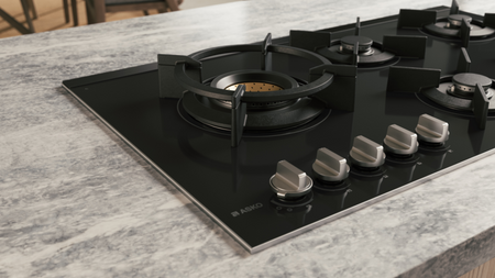 Płyta gazowa pięciopolowa ASKO HG8953BGB1 Wok Fusion Volcano