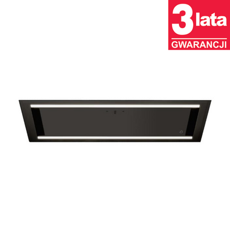 Okap kuchenny podszafkowy CIARKO Design DUO czarny 74cm - CDZ7405C