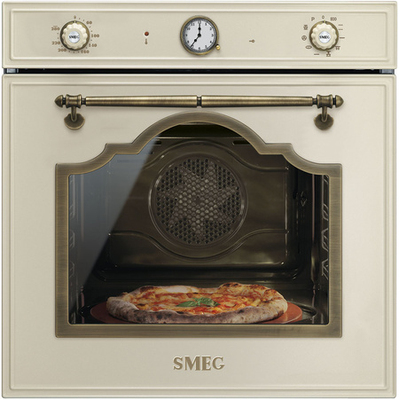 Piekarnik, 60 cm, Cortina, kremowy SFP750POPZ - Smeg