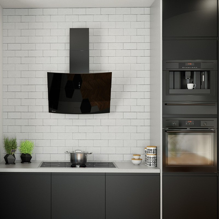 Okap kuchenny przyścienny GLOBALO VINTIO 75.2 BLACK