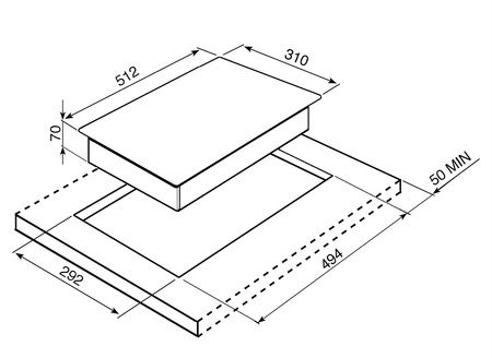 Płyta kuchenna PGF32G - Smeg