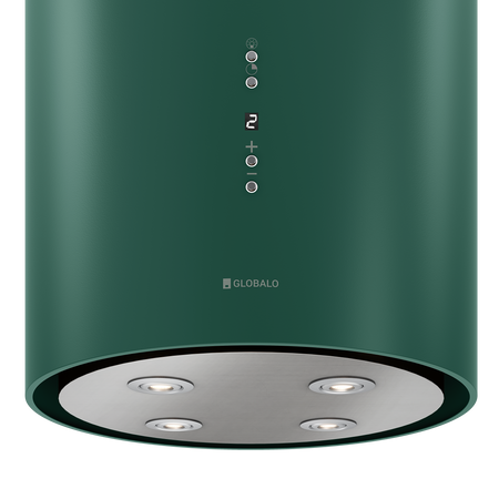 Okap kuchenny wyspowy GLOBALO CYLINDRO ISOLA 39.7 GREEN