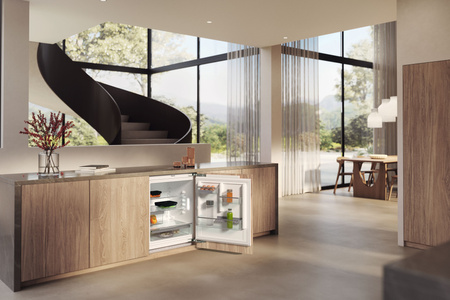 Lodówka do zabudowy pod blatem wysokość 82-88 cm KU 7015 D - MIELE 12519110