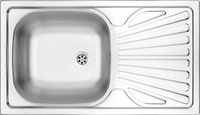 Zlewozmywak stalowy 1-komorowy z ociekaczem ZMU_0110 - Deante