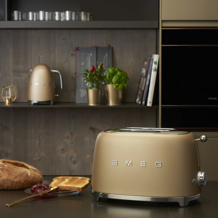 Toster, dwie kromki, szampański TSF01CHMEU - Smeg