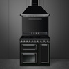 Kuchnia wolnost., 90cm, Victoria, czarny TR93IBL2 - Smeg