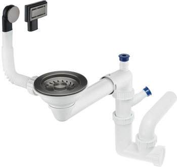 Syfon do zlewozmywaka granitowego 1-komorowego - Space-Saver ZXY_D949 - Deante