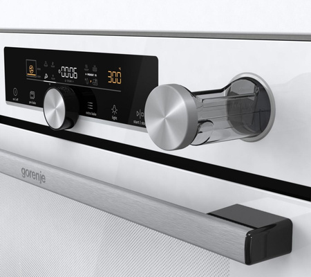 Piekarnik do zabudowy biały GORENJE G600 System Multi z dodatkiem pary BPSA6747A08WG