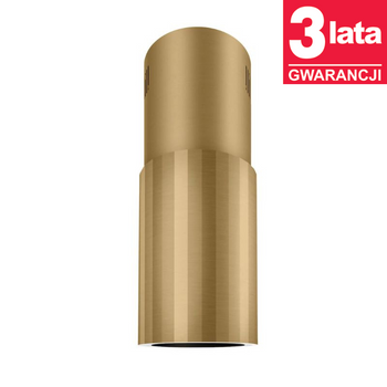 Okap kuchenny wyspowy CIARKO Design ROTO W Gold Steel - CDW3803GS