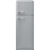 Lodówka chłodziarko zamrażarka SMEG Retro srebrny FAB30RSV6