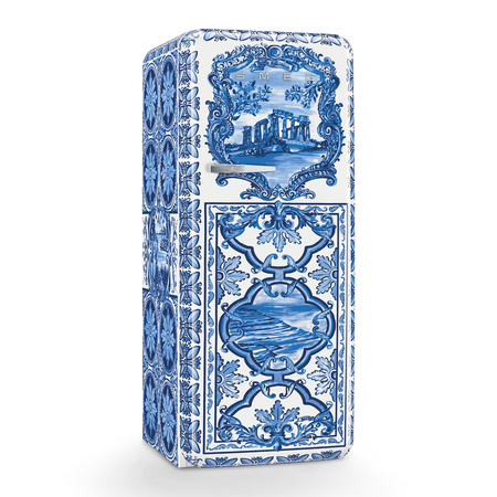 Lodówka chłodziarko zamrażarka wolnostojąca FAB28RDGME6 SMEG Retro Dolce&Gabbana