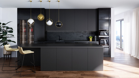 Okap kuchenny podszafkowy GLOBALO DESOLERO 90.2 BLACK