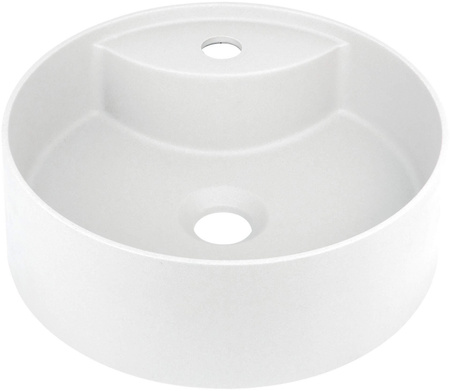 Umywalka granitowa nablatowa z miejscem na baterię CQS_AU4B - Deante