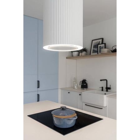 Okap kuchenny wyspowy CIARKO Design Monogram W White biały - CDW3802B