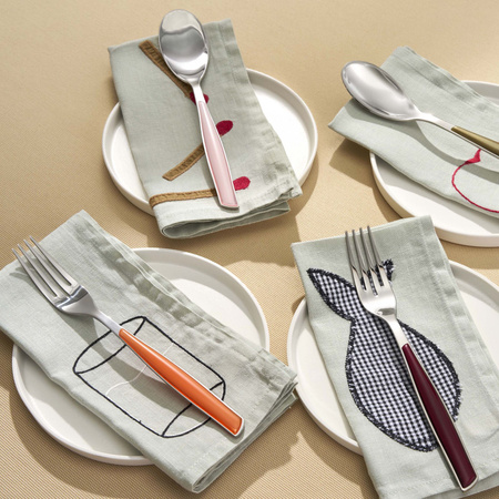 Bugatti GLAMOUR Pomarańczowy zestaw obiadowy 24 cz. w opakowaniu GLOU-021G50