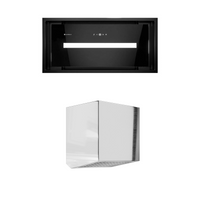 Okap kuchenny podszafkowy GLOBALO SAREDO 60.1 BLACK + turbina TZ 1.1
