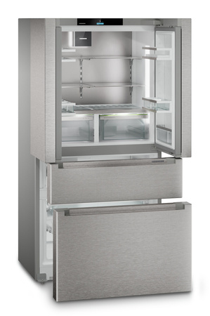 Chłodziarko-zamrażarka French Door z 2 szufladami zamrażalnika, kostkarką IceMaker i systemem InfinitySpring LIEBHERR MBsddi 9556 prime BioFresh NoFrost