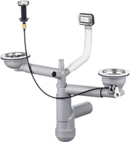 Syfon do zlewozmywaka granitowego 1.5- i 2-komorowego - Space-Saver ZXY_9912 - Deante