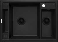 Zlewozmywak granitowy magnetyczny 1.5-komorowy ZRM_N503 - Deante