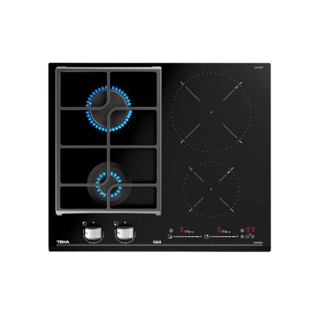 Płyta indukcyjno-gazowa 60cm TEKA JZC 64322 ABC czarne szkło - 112570203
